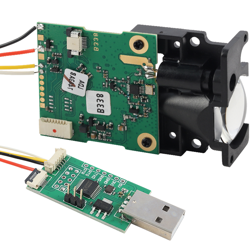Industrial Laser Distance Sensor - LDJ Laser-Abstandssensor 200m UART Laser-Entfernungsmessmodul für