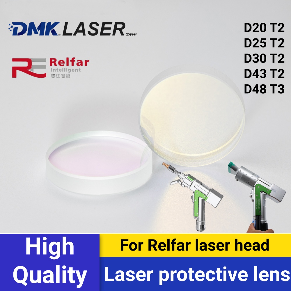 Industrial Laser Cleaner - Relfar Laserschweißkopf Schutzfenster 20*2mm Laserreinigungspistole Schutzlinse
