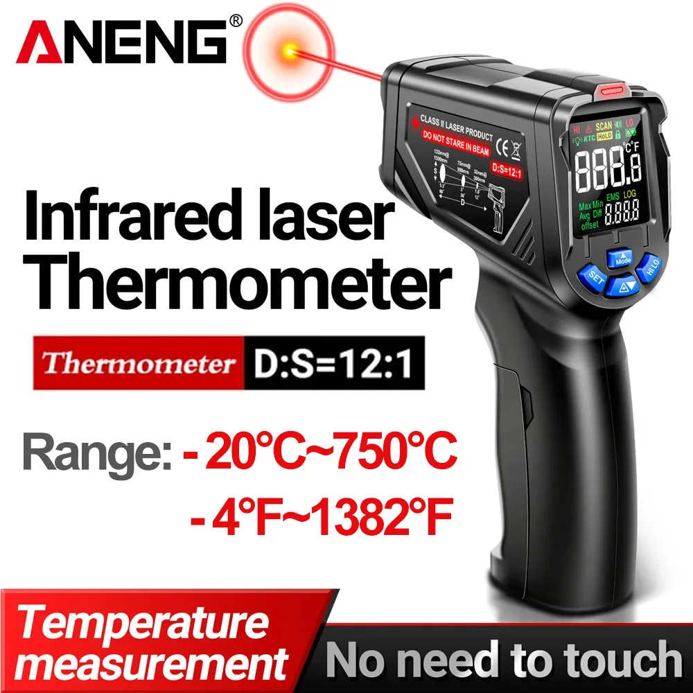 Industrial Infrared Laser - ANENG TH06 Infrarot-Laserthermometer -20 ℃ ~750