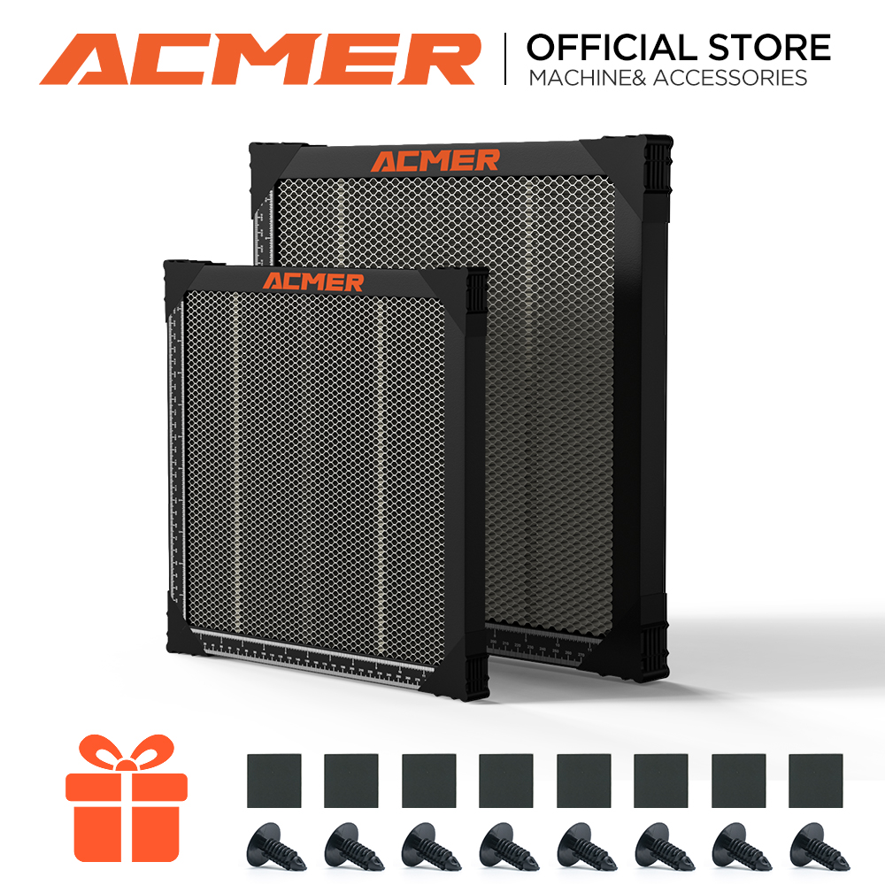 Honeycomb Laser Bed - ACMER Laser-Waben-Arbeitstisch für CO2-Lasergravierer, Schneidemaschine, CNC-Wabenplattenbett,