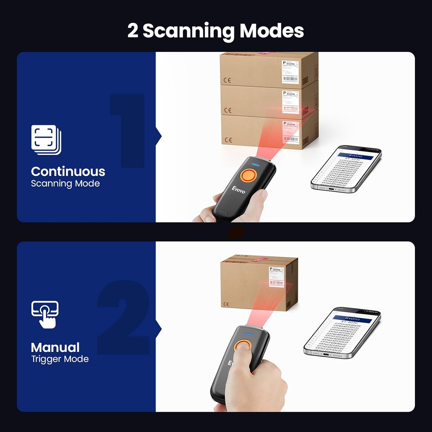 EYOYO Mini-Barcode-Scanner 1D  – Industrial Laser Beam Bewertung und Preis