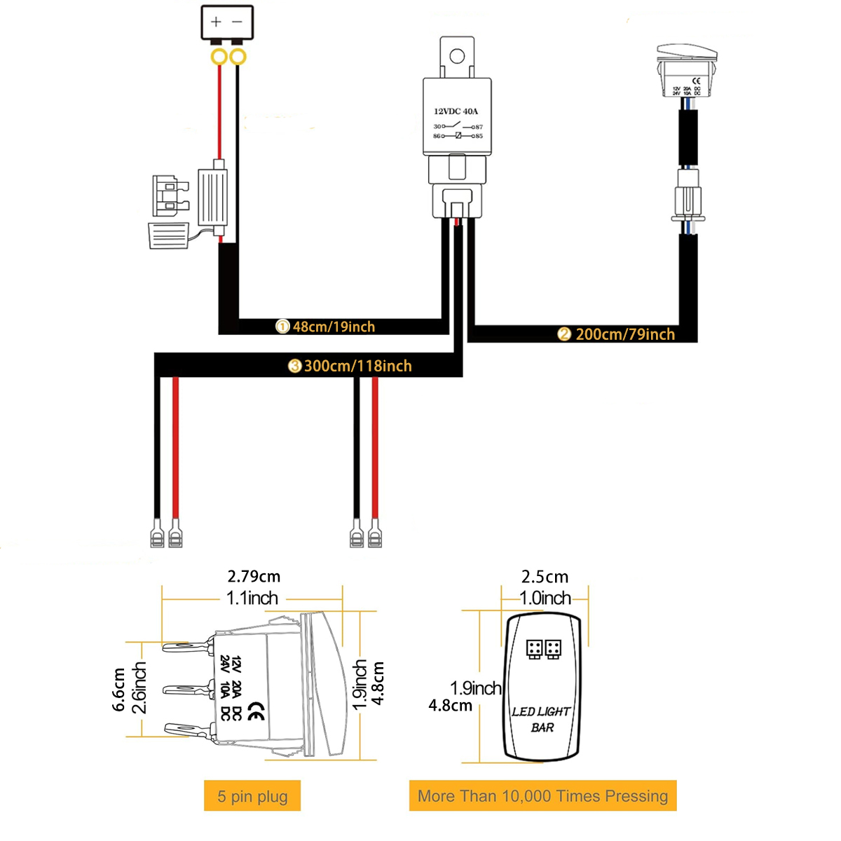 LED-Lichtleisten-Kabelbaum-Kit – Industrial Laser Beam Bewertung und Preis