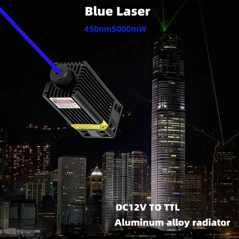 1PC5000 450nm Blau Licht Strah – Diode Laser Module Bewertung und Preis